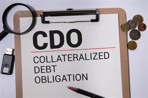 A Wooden Block with the Word CDO Collateralized Debt Obligation Written ...