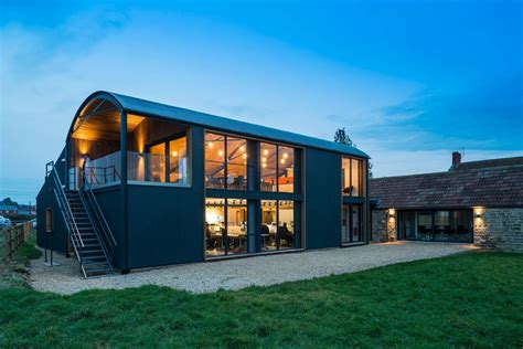 Mill Farm Barns - our new offices in Somerset. A contemporary conversion of a Dutch Barn to ...