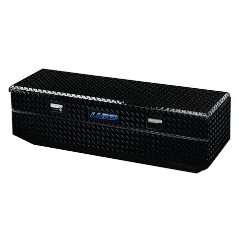 Lund 48 in. Aluminum Flush Mount Side Bin Truck Tool Box, Black-74448FM - The Home Depot