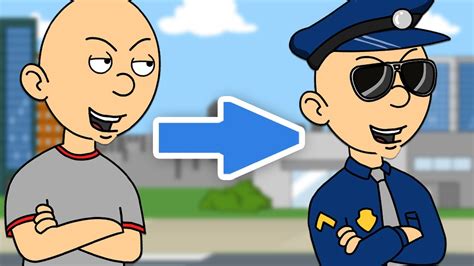 Classic Caillou Becomes A Police Officer/Grounded - YouTube