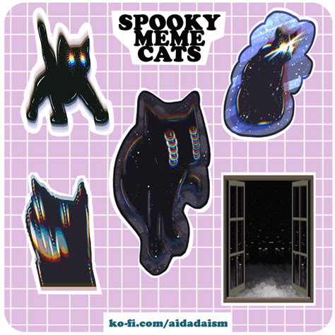 Spooky Meme Cats - Ai Night's Ko-fi Shop - Ko-fi ️ Where creators get ...