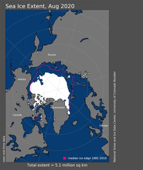 Arctic Ocean Ice Map