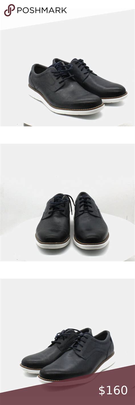 Rockport Men's Garett Leather Plain-Toe Oxfords | Dress shoes men ...