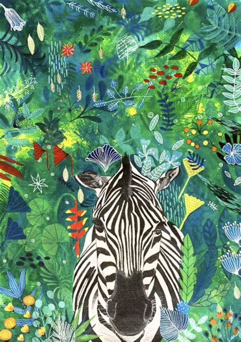 Jungle Series : Zebra in the Wild Painting by Srinidhi Dabriwal ...