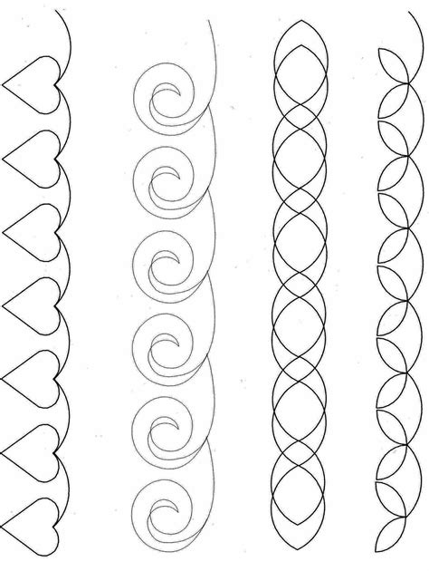 Printable Continuous Line Quilting Patterns | Easy Free Motion - Free Printable Quilting ...