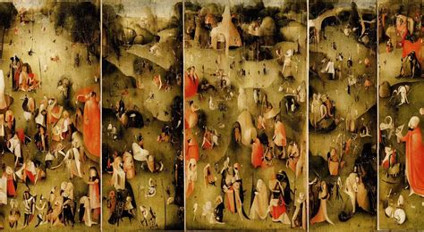 The Haywain Triptych is a panel painting by Hieronymus | Stable Diffusion