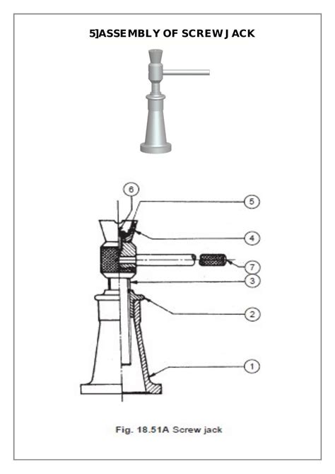 5]ASSEMBLY OF SCREW JACK Isometric Drawing Exercises, Autocad Isometric ...