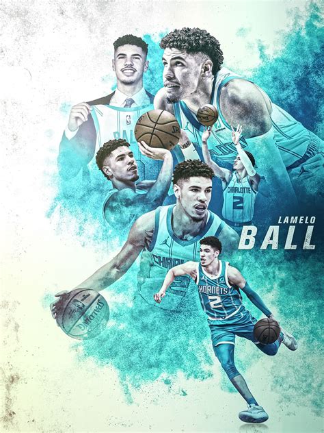 LaMelo Ball Hornets Graphic on Behance | Lamelo ball, Basketball ...