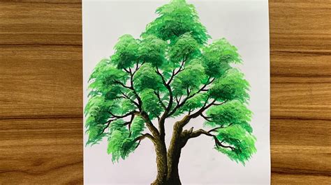 How to draw a realistic tree | realistic tree drawing tutorial-Jyoti ...