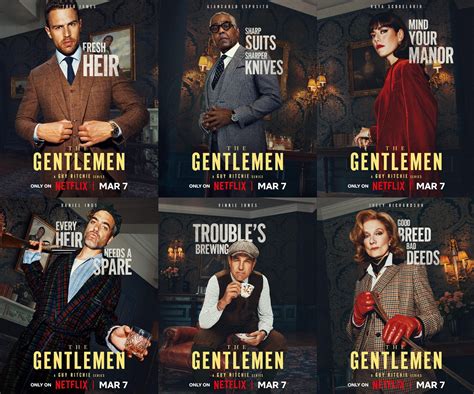 Guy Ritchie's The Gentlemen Character Posters Released by Netflix