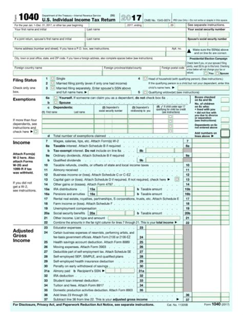 IRS 1040 Form Template for Free - Make or Get Tax Return Form Sample ...