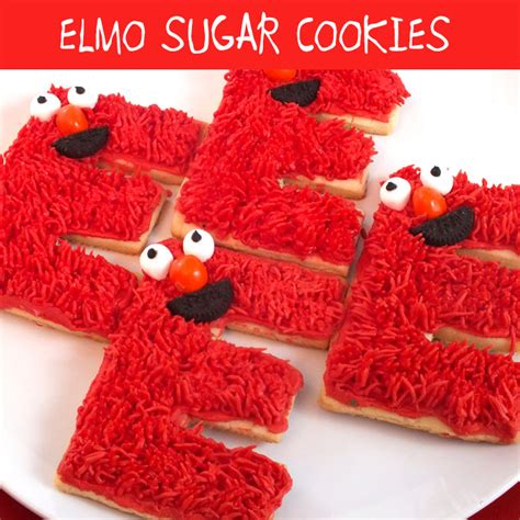 Elmo Sugar Cookies - Two Sisters Crafting