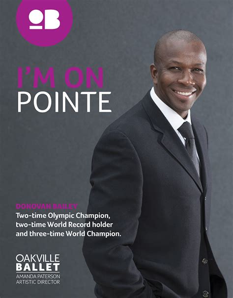 Donovan Bailey Launches Oakville Ballet's I'm On Pointe Campaign - Oakville Ballet