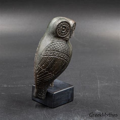 Owl Sculpture, Greek Museum Replica, Ancient Greece Art, Goddess Athena ...