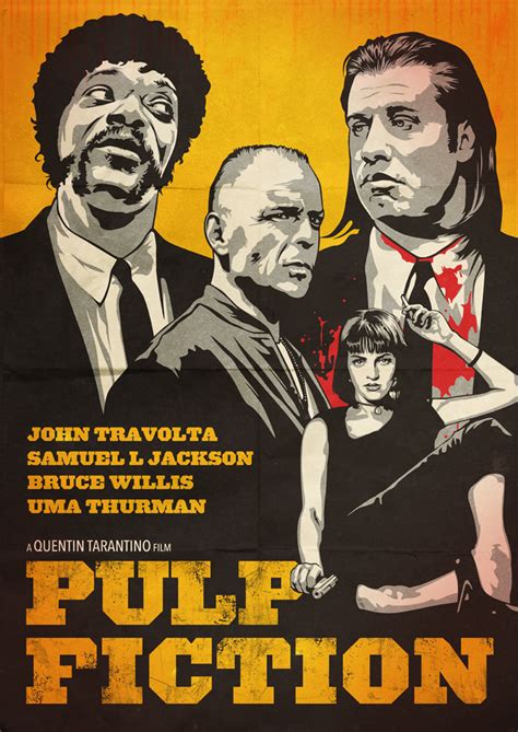 Alternate Poster Design and Fan Art for Tarantino's Pulp Fiction