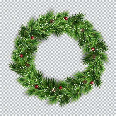 Christmas wreath on transparent background. Vector Illustration 4562706 Vector Art at Vecteezy