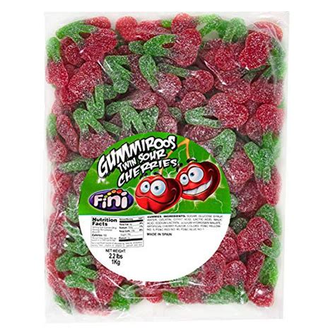 Sour Twin Cherries Gummy Candy 2.2 Pound Sanded Cherry Gummi - Walmart ...