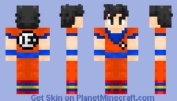 Goku (Versión 1.0 + Rediseño mini) Minecraft Skin