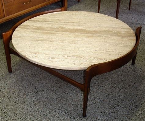 Round Stone Coffee Table - Foter