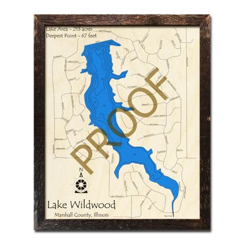 Lake Wildwood, IL Wood Map | 3D Nautical Wood Charts | On Tahoe Time