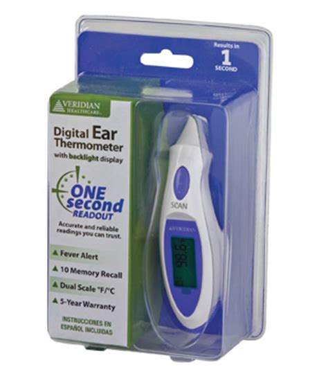 Talking Ear & Forehead Infrared Thermometer 09-342 by Veridian