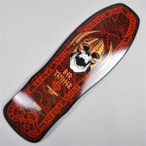 Powell Peralta Per Wellinder Nordic Skull Black/Red Reissue Skateboard ...