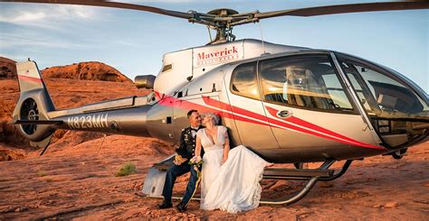 Sunset Grand Canyon Wedding | Maverick Helicopters