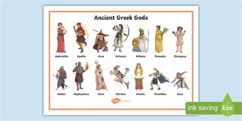 Greek Gods And Goddesses Pictures For Kids