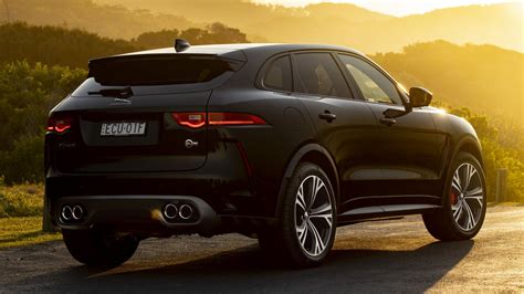 Download Car Black Car SUV Crossover Car Compact Car Vehicle Jaguar F-Pace SVR HD Wallpaper