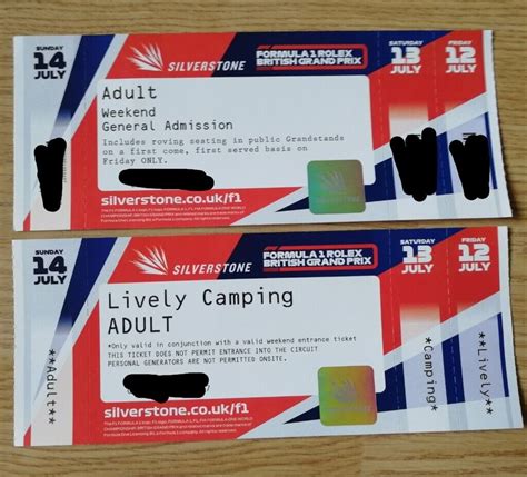 F1 Grandprix Ticket with Camping at Silverstone | in Spalding ...