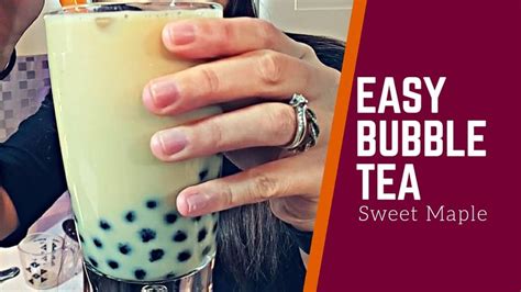 EASY HOMEMADE MAPLE BUBBLE TEA RECIPE - Boba Tea - Cork and Java