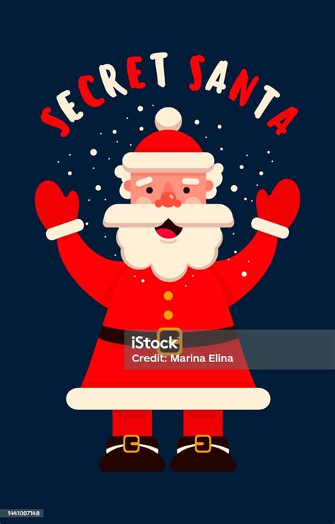 Santa Claus Character Stock Illustration - Download Image Now - Secret ...