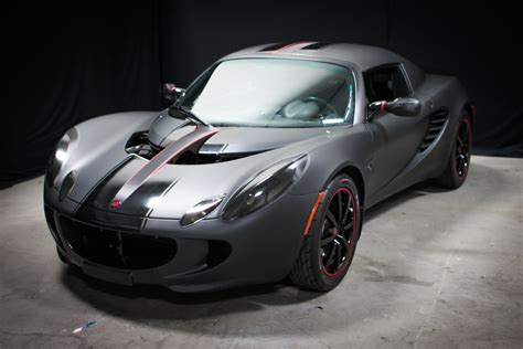 Lotus elise, Black and red, Matte black