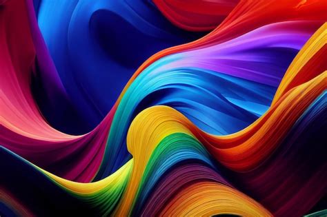 Premium Photo | Beautiful colorful abstract wallpaper 3D rendering