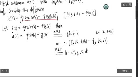 calculus of several variables (18):Proof of Clairaut's Theorem Equqlity of mixed derivative ...