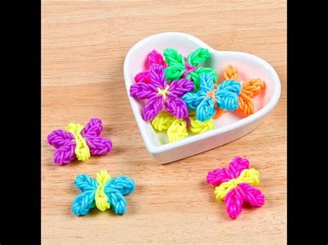 How to make loom bands flower. - YouTube