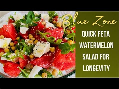 Greek Blue Zones Delight: Refreshing Feta Watermelon Salad Recipe for Radiant Health in 15 ...