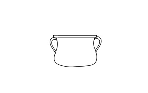 How to Draw a Cooking Pot? | Step by Step Cooking Pot Drawing for Kids