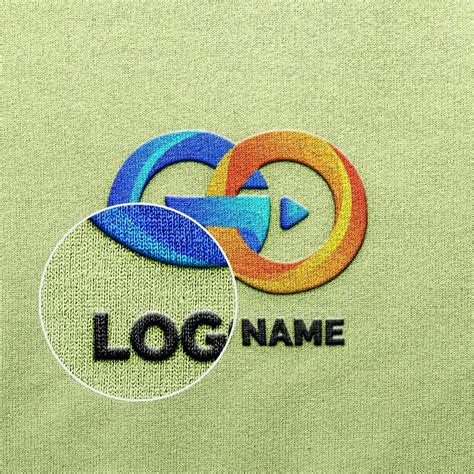 Free Embroidery Logo Presentation Mockup PSD Template