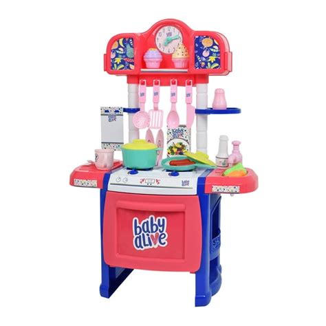 Baby Alive Pretend Play Baby Doll Kitchen Set with Cooking Accessories - Walmart.com - Walmart.com