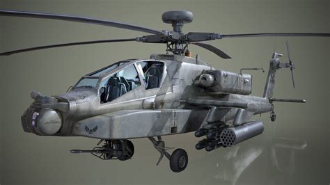 AH-64D Apache Longbow Helicopter 3D Model by MSWoodvine