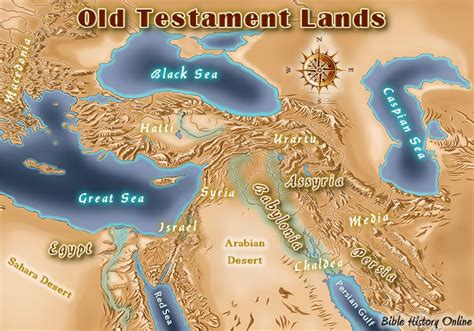 Map Of Bible Lands - Winny Kariotta