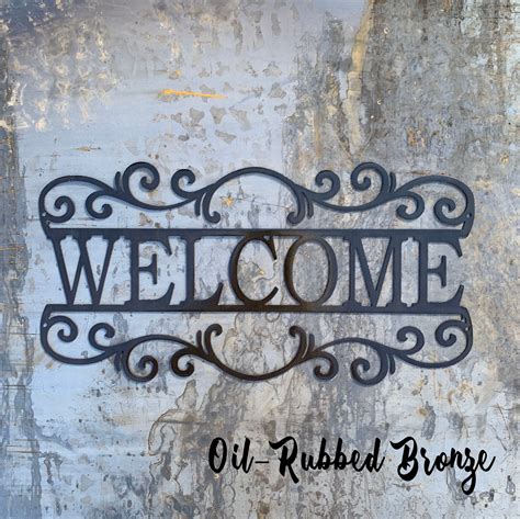 Welcome Sign | Metal Sign | Housewarming Gift | Unique Gift | Metal ...