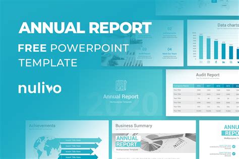 Annual Report PowerPoint Template Free Download | Nulivo Market