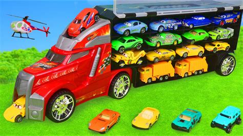 Truck filled with Toy Vehicles for Kids - YouTube