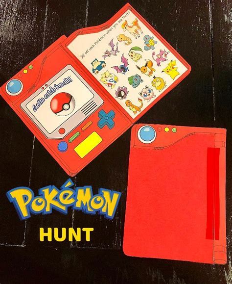 Pokédex for a Pokémon Hunt | Pokemon party invitations, Pokemon themed ...