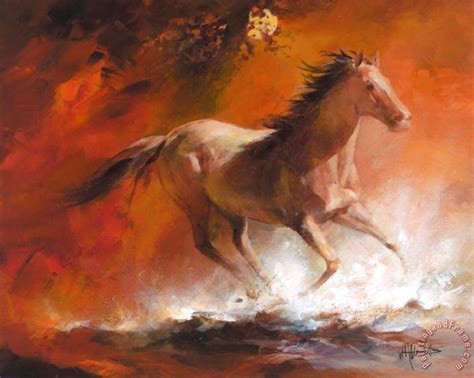 willem haenraets Wild Horses I painting - Wild Horses I print for sale