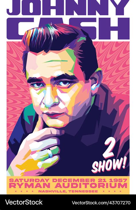 Johnny cash Royalty Free Vector Image - VectorStock