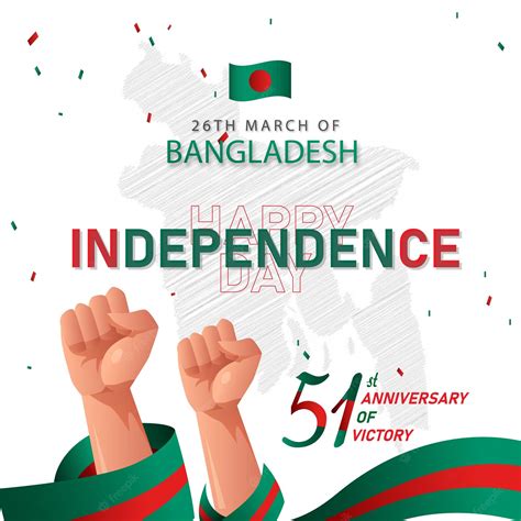 Premium Vector | Independence day poster of bangladesh