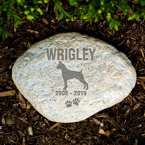 Engraved Dog Memorial Garden Stone | GiftsForYouNow